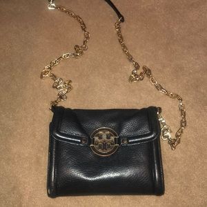 Tory Burch Black and Gold Crossbody